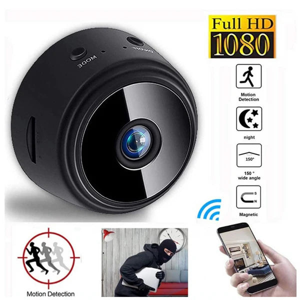Kit 3 Mini cámara magnética Full HD Wi-Fi visión nocturna rastrea todo en tu teléfono celular