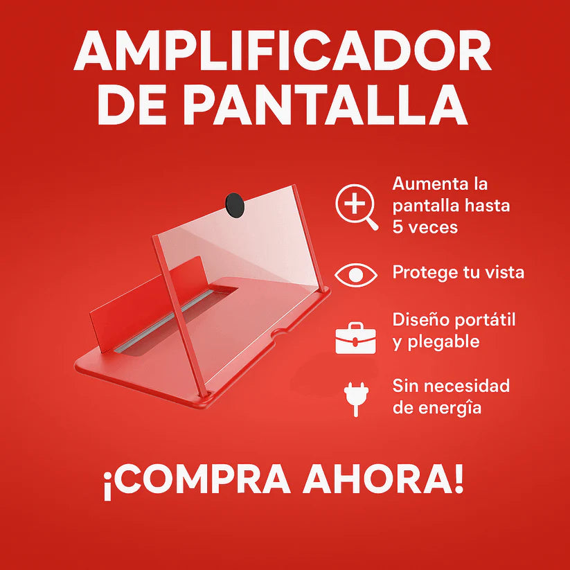 AMPLIFICADOR DE PANTALLA ZOOMPRO PROMOCIÓN SÓLO HOY COMPRE 1 Y LLÉVESE 1 GRATIS