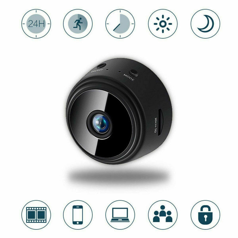 Kit 3 Mini cámara magnética Full HD Wi-Fi visión nocturna rastrea todo en tu teléfono celular